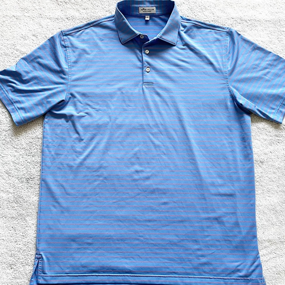 Peter Millar Blue Polo Shirt